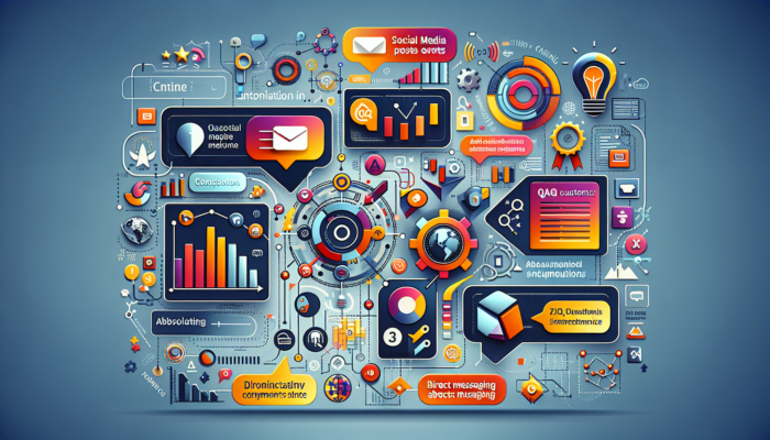 Vibrant Google My Business interface showcasing posts, Q&A, messaging, and analytics to enhance a business listing.