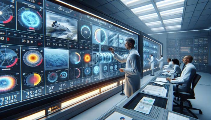 Experts test weather-adaptive fringes in chambers simulating diverse weather conditions to evaluate performance.