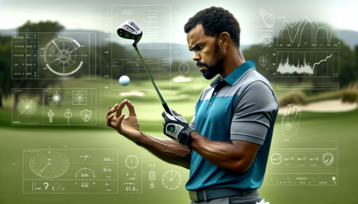 A South African golfer calmly strategizes on a challenging course, focusing on the process under pressure.